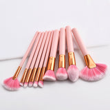 Candy Pink Makeup Brushes
