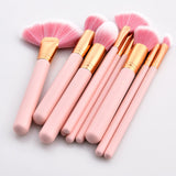 Candy Pink Makeup Brushes