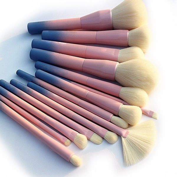 Rainbow Makeup Brushes