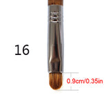 Brown Professional Makeup Brushes