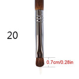 Brown Professional Makeup Brushes